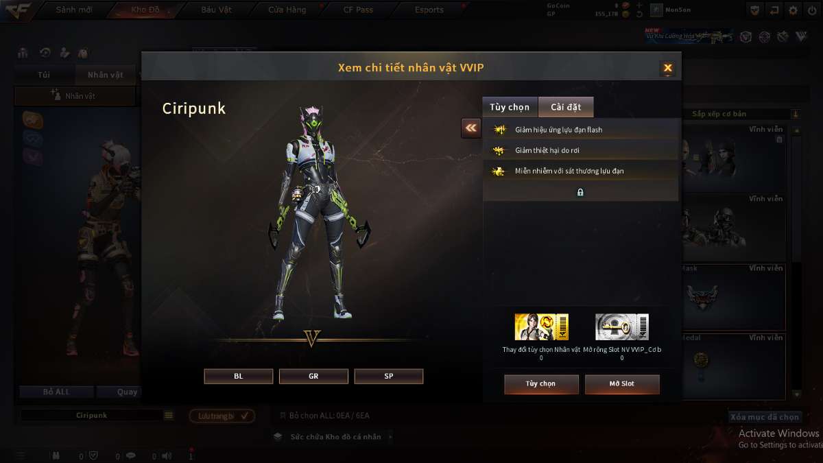 shop acc cf uy tin gia re